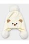 Boys' Winter Beanie with Cute Bear Design, Ears, Fur-Lined Design, and Pom-Pom (Ages 1–3)