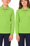 19010-26 Unisex Long-Sleeve Polo Collar School T-Shirt, Button-Down Collar, Suitable for Everyday Wear, Ages 10–14 - 4