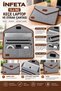 15.6-Inch Gray Velcro-Closure Felt Laptop and Document Bag, Notebook Computer Carrying Case - 3