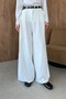 Pleated Pants, Ecru - 3
