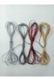 2-Meter, 4-Color Glittery Waxed Cord (8 Meters Total) Necklace, Jewelry, and Bracelet Design Cord; Decorative Glittery Gift-Wrapping Cord; Gift Packaging Cord - 2