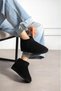 Lora Black Suede Women's Casual Boots with Fur-Lined Construction and Flat Soles - 3