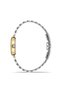 Vintage Elegant Women's Wristwatch | 21 mm Gold-Silver Steel Strap, Green Dial - 7