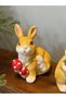 Small rabbit figurine decor ديكور مجسم ارانب صغيرة - 2