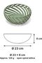 Spiral Lattice Decorative Bowl, 23 cm Modern Geometric Centerpiece for Dining Table, Sage Green - 6