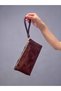 Stylish Women's Mini Clutch Bag—With Gold Accents - 3