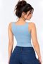Women's Loose-Fit, Wide-Strap, Square-Neck, U-Neck Sports Tank Top - 4