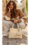 Women's New Season Soft Leather 4-Compartment Adjustable Strap Luxury Hand and Shoulder Bag Shopper - 8