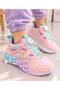 GIRLS' MECHANICAL LIGHTWEIGHT SOLE SNEAKERS