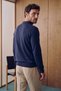 Men's Premium Soft-Textured, Pilling-Resistant Polo Collar Knit Sweater, Navy Blue 27W2020 - 2