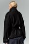 Bsk Standing Collar Thick Checked Black Coat - 6