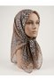 Mona Lisa Hand-Stitched Soft Cotton Scarf - Leopard Print - 2
