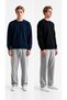 2-Pack Brioche Knit Crew-Neck Sweatshirt, Relaxed Fit