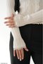 U-Neck Cardigan with Lace Collar Detail - 2