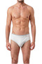 Set of 5 Men's Slim-Waist Stretch Fabric Cotton Briefs - Comes with a Free Phone Holder Keychain - 3
