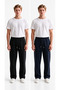 Men's 2-Piece Baggy, Loose Fit Sweatpants with Brushed Inside Zippers, Winter, 3-Ply