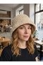 Winter Hat, Beanie, Bucket Hat, Velvet, Hand-Knitted