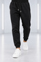 Men's Black Regular 3-Ply Brushed Inside Elastic-Waist Sweatpants - 5