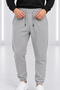 Men's Gray Regular 3-Ply Brushed Inside Elastic-Waist Sweatpants - 5