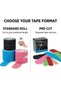 Kinesiology Tape, Elastic Sports Tape for Fitness and Athletic Activities, Printed Stretch Indicators, Standard Roll and Precut Strip Options, Multiple Colors and Styles - 3