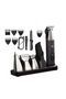 Salon Professional 5-in-1 Grooming Kit & Hair Styling Tools – Model LK-881 Rechargeable Trimmer Set with Digital Display & Storage Base - 3