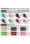 Kinesiology Tape, Elastic Sports Tape for Fitness and Athletic Activities, Printed Stretch Indicators, Standard Roll and Precut Strip Options, Multiple Colors and Styles - 6