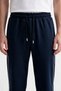 Men's 2-Piece Baggy Winter Sweatpants with Piped Hem, Side Seams, and Zipper Pockets - 4