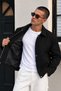 New Season Men's relaxed fit premium zipper-front transitional jacket