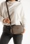 Women's Crisscross Straps Shoulder Bag – 2-Compartment, Zippered, Adjustable Strap Bag - 3