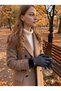 Women's Plush Cuff Windproof Parachute Fabric Winter Gloves - 3