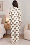 Women's Patterned Pajama Set - 4