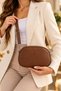 Women's Crisscross Straps Shoulder Bag – 2-Compartment, Zippered, Adjustable Strap Bag