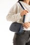 Women's Crisscross Straps Shoulder Bag – 2-Compartment, Zippered, Adjustable Strap Bag - 4