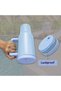 UKR 40 oz Stainless Steel Tumbler with Handle & Straw Light Blue Insulated Travel Mug Hot & Cold Reusable Water Bottle BPA-Free, Spill-Resistant, Fits Cup Holders - 5