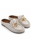 Fancy Felted, Closed-Toe, Stone-Colored, Lightweight, Comfortable Winter Women's Casual House Slippers for Home and Outdoors - Ecru - 3