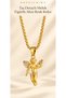 Fairy Girl Angel Angel Stainless Steel Necklace Unisex Accessory Vintage Angel Wings Steel Necklace - 2