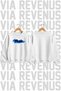 Paris-Printed Oversized Crew Neck 100% Cotton Basic Sweatshirt