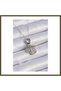 316L Stainless Steel Silver-Colored Zircon Stone Embellished Charm Women's Necklace BX
