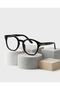 Milan Black - Black and Blue Light-Blocking Screen Glasses with Gold Metal Accents (50 mm) - 2