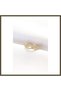Adjustable Ring with Buckled Belt Design, Gold-Colored, with Zircon Stones, BX