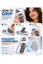 Apple iPhone 18 Pro Max 5G 2026 Premium Anti Scratch Transparent Phone Cover with Magsafe Ring and Leather Kickstand Protective Case Cover - 4