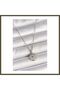 316L Stainless Steel Silver-Colored Chain Medallion with Zircon Stones, Engraved Crescent Moon and Star Design, Women's BX