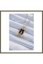 316L Stainless Steel Chain, Gold-Colored, with Zircon Stones and a Black Enameled Girl Figurine Tarot Necklace BX