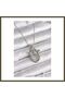 316L Steel Silver-Colored Teardrop-Shaped Women's Necklace with Zircon Stones BX