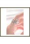 Silver-Colored Adjustable Ring with Colorful Zircon Stones BX