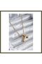 316L Stainless Steel Gold-Colored Bubble "T" Letter Women's Necklace BX