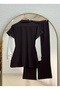 Banugül Elastic-Waist Cupra Vest Set - MF683 Brown - 6