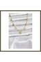 Gold-Toned Rice-Patterned Modal Women's Necklace BX