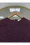 Mahşen Lined Lace Blouse - EK775 Plum - 3