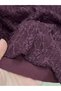 Mahşen Lined Lace Blouse - EK775 Plum - 6